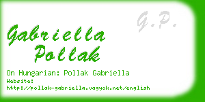 gabriella pollak business card
